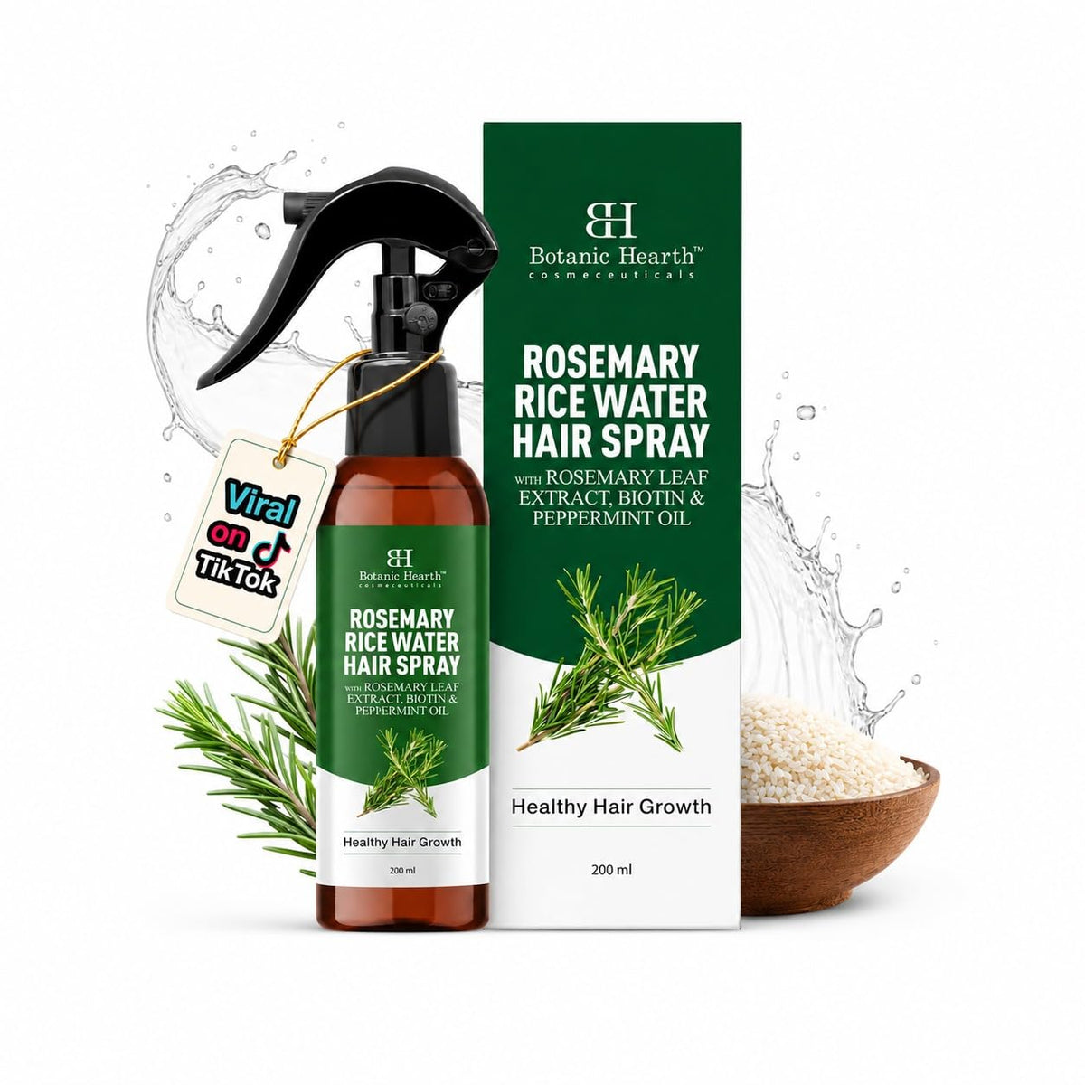 Rosemary Rice Water Hair Growth Spray